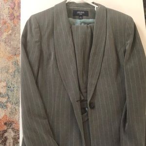 Jones New York Gray Pinstripe Suit